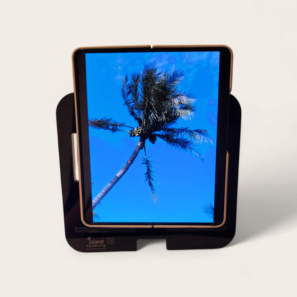 Fold Phone Stand with Pen Cutout