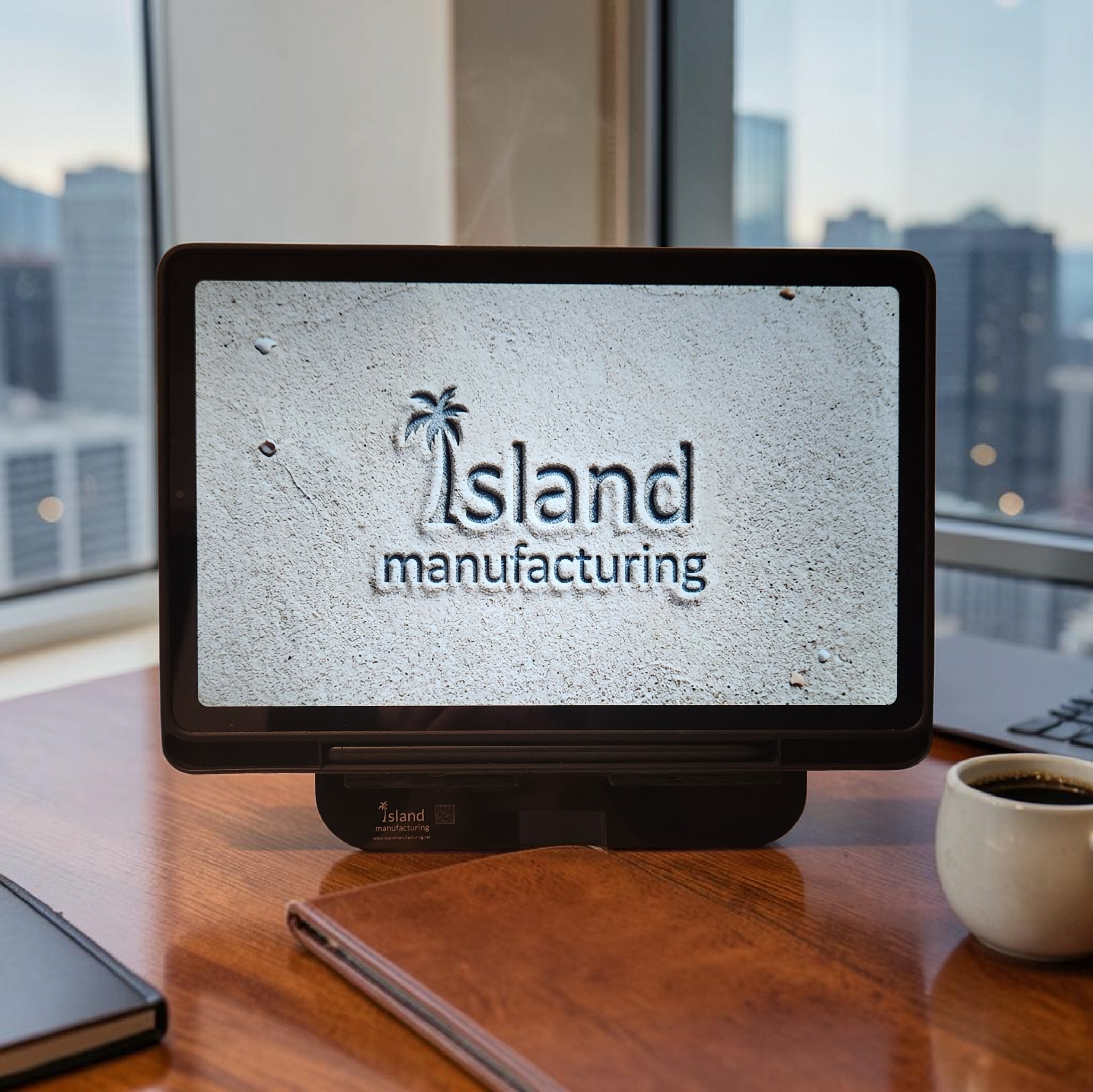 Fold Phone Stand with Pen Cutout
